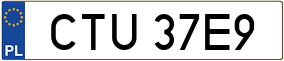 Trailer License Plate